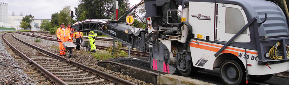 Bei der Gleissicherung